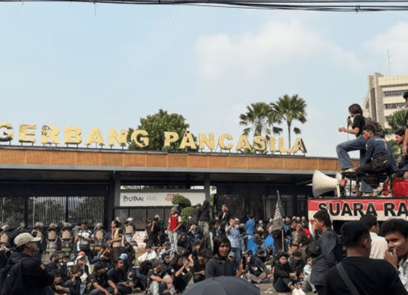 Demo Buruh Sitikus DPR Malah WFH