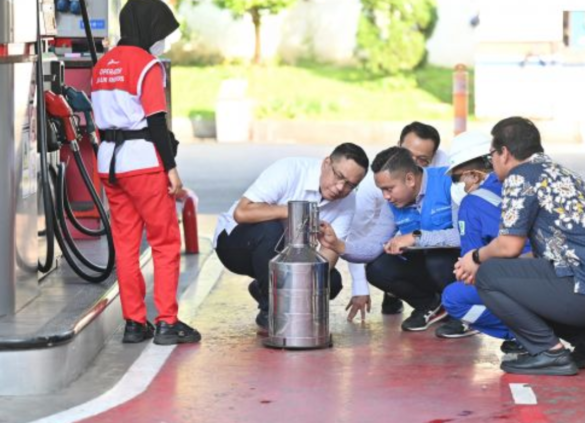 Dirut PT Pertamina Turun Lapangan Cek Kualitas BBM di SPBU