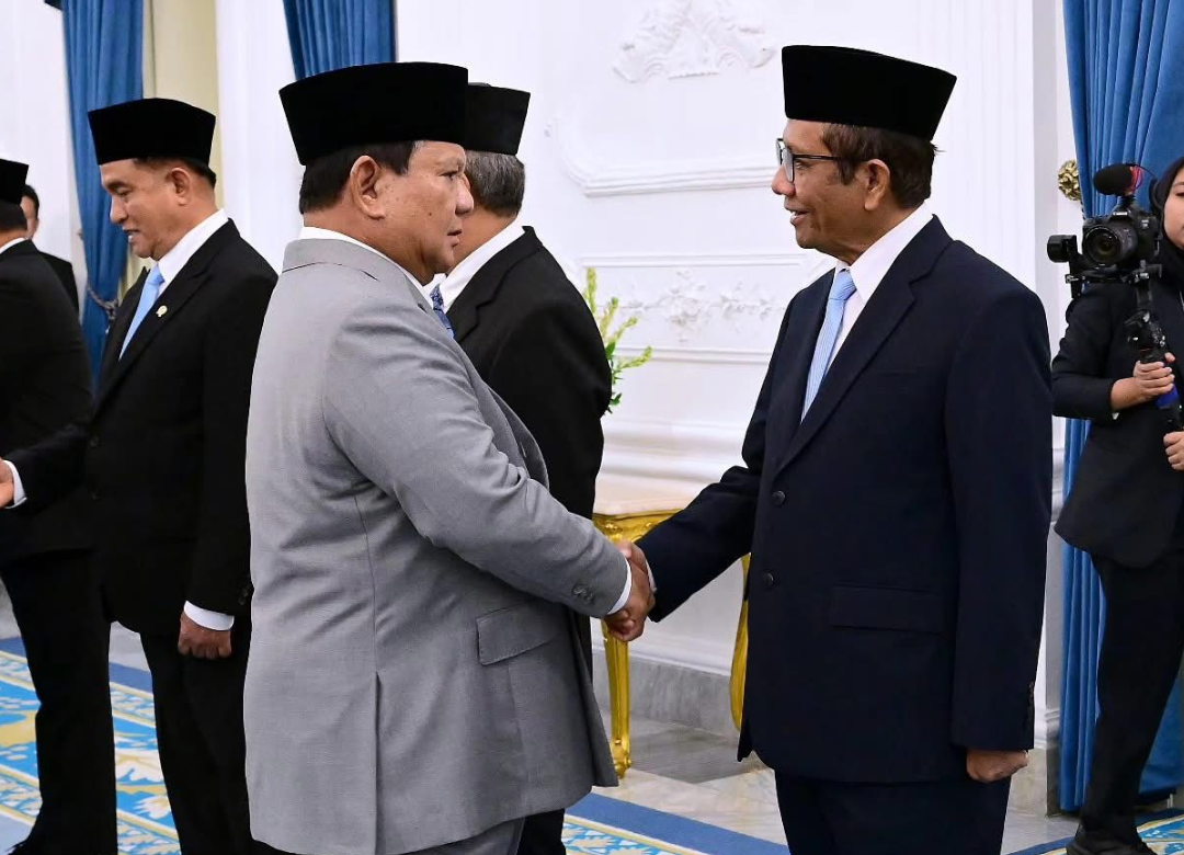 Presiden Prabowo Lantik Mahfud MD Percayakan Reformasi Polri